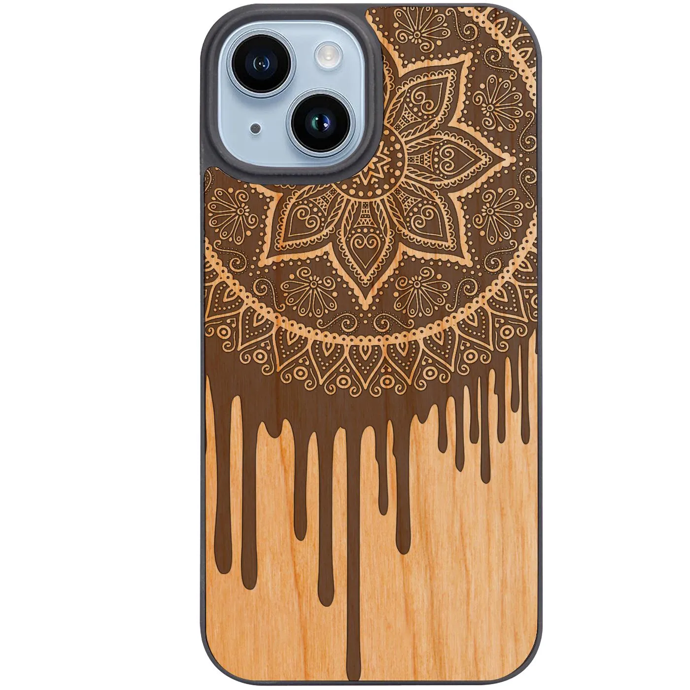 Dripping Mandala - Engraved Phone Case Refined Protection Crystal Finish
