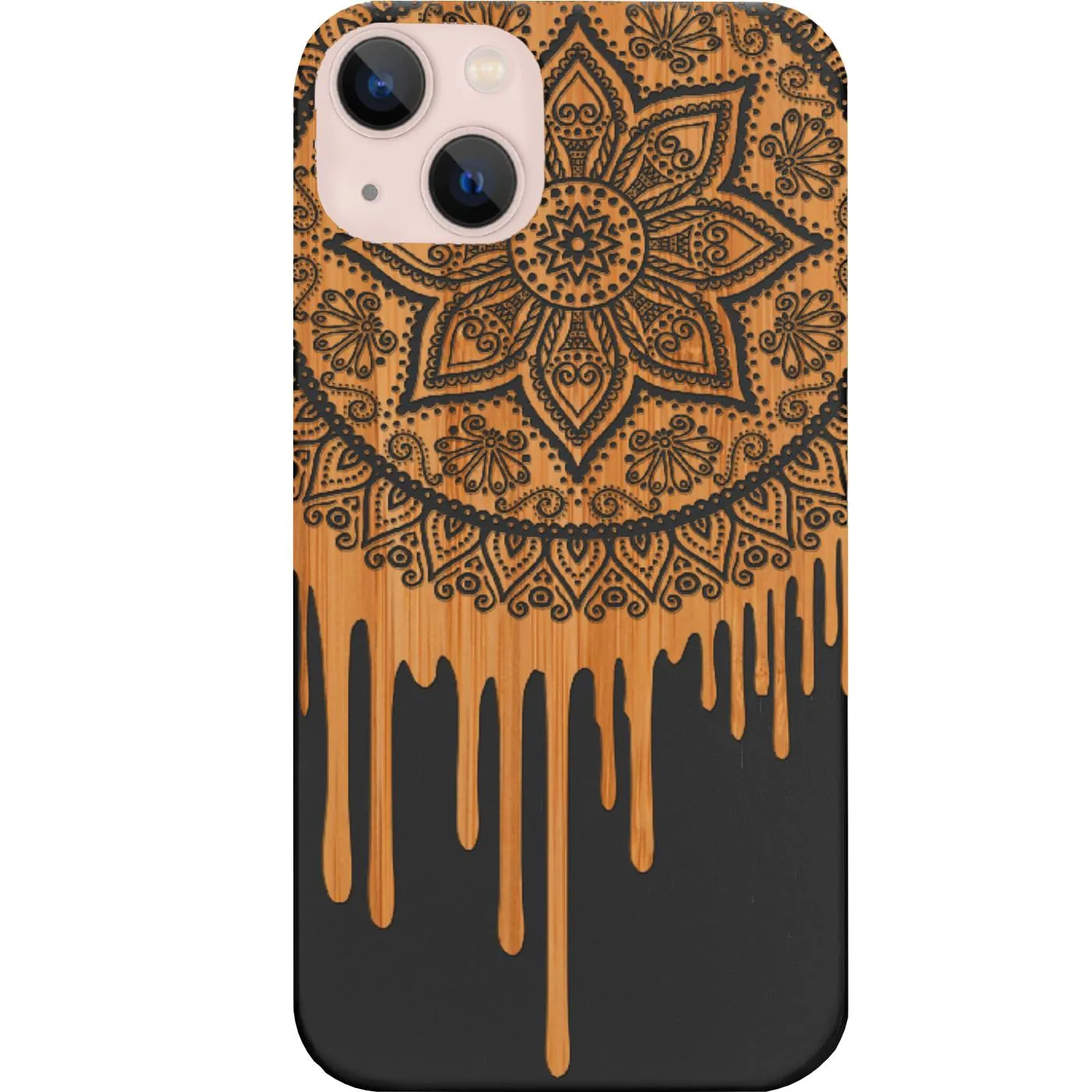 Everyday Comfort Unique Artwork Dripping Mandala - Engraved Phone Case