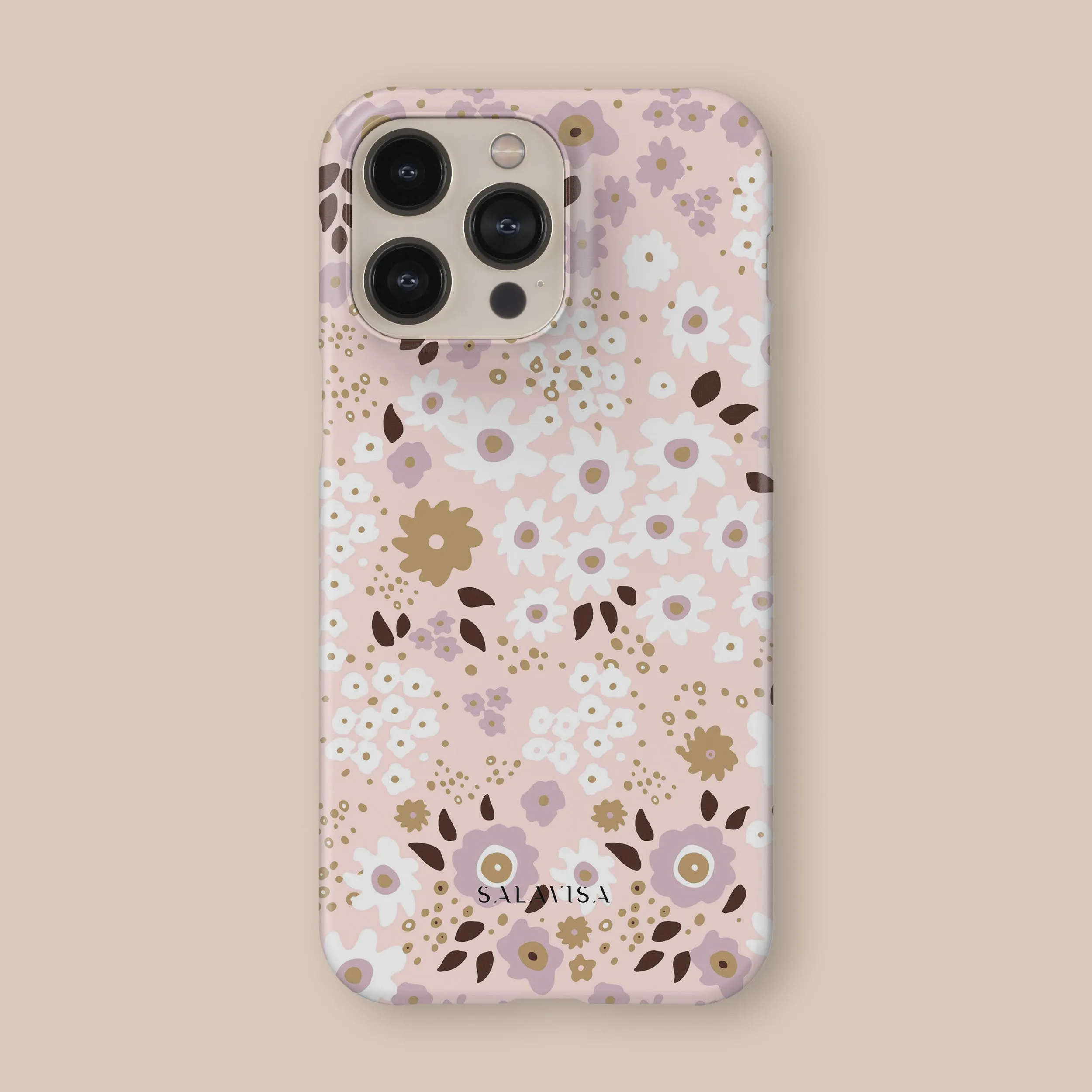 Pink Ditsy Phone Case Minimal Feel
