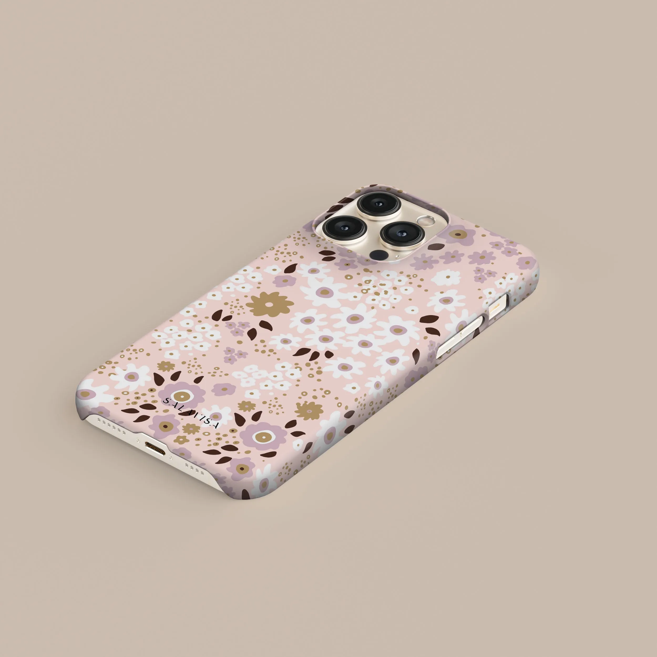 Pink Ditsy Phone Case High strength Sporty Design