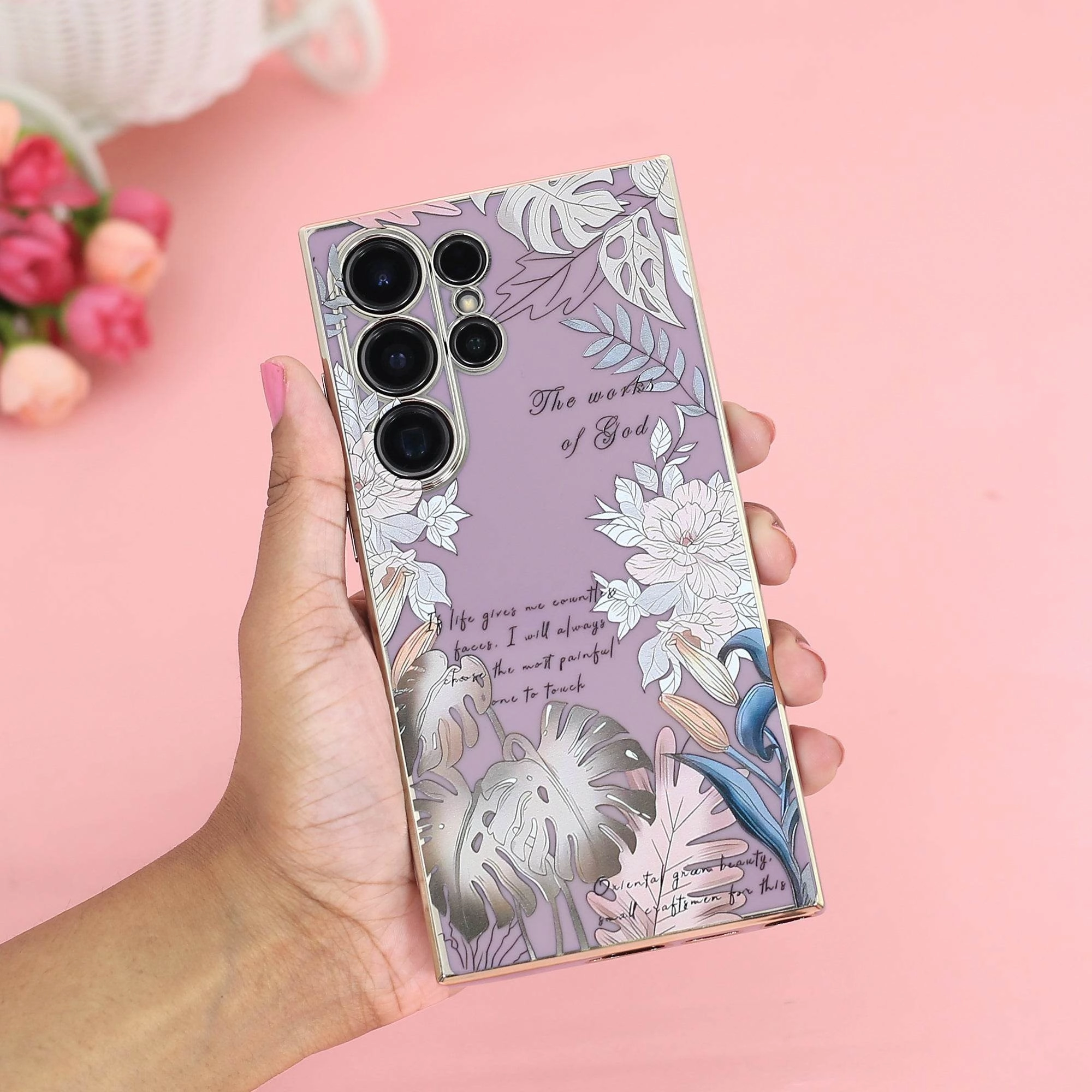 3D Floral Mirage Shield Case - Samsung Smooth Edge Design