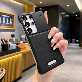 Modern Layer Premium Style Aero Flex Premium Metallic Leather Case - Samsung