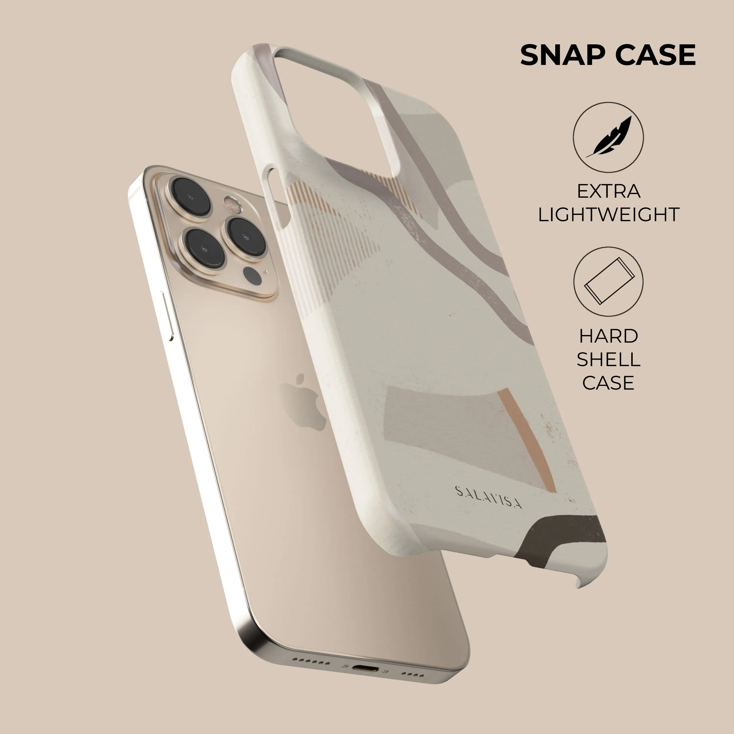 Coffee Organic Phone Case Slim Profiled Comfort Shield Texture