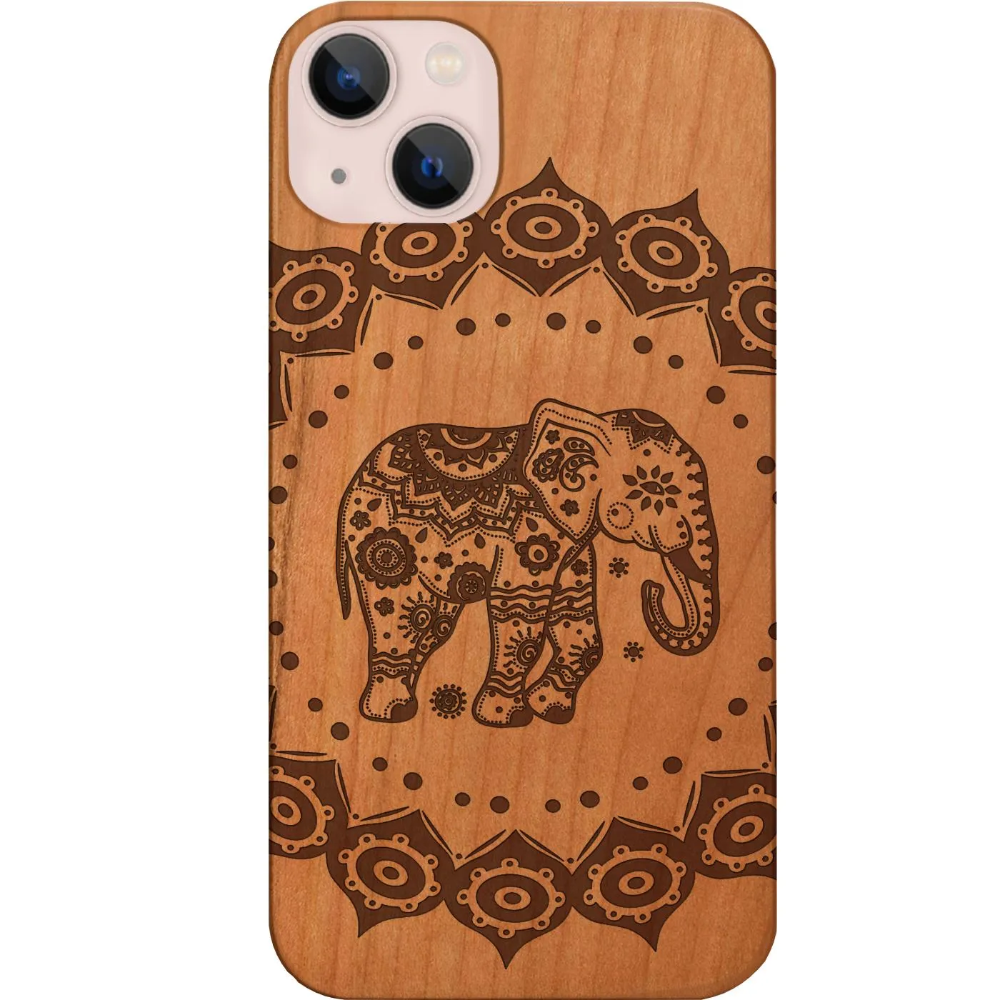 Elephant Mandala 1 - Engraved Phone Case Trendy Texture Luxury Surface