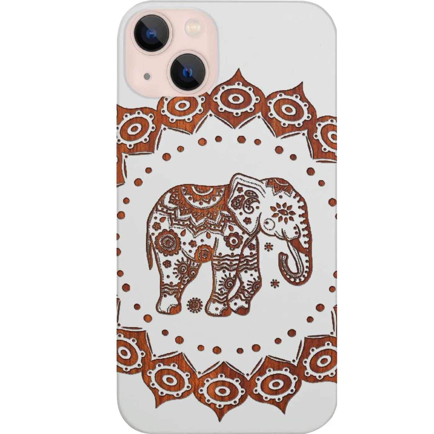 Elephant Mandala 1 - Engraved Phone Case Scratch Guard