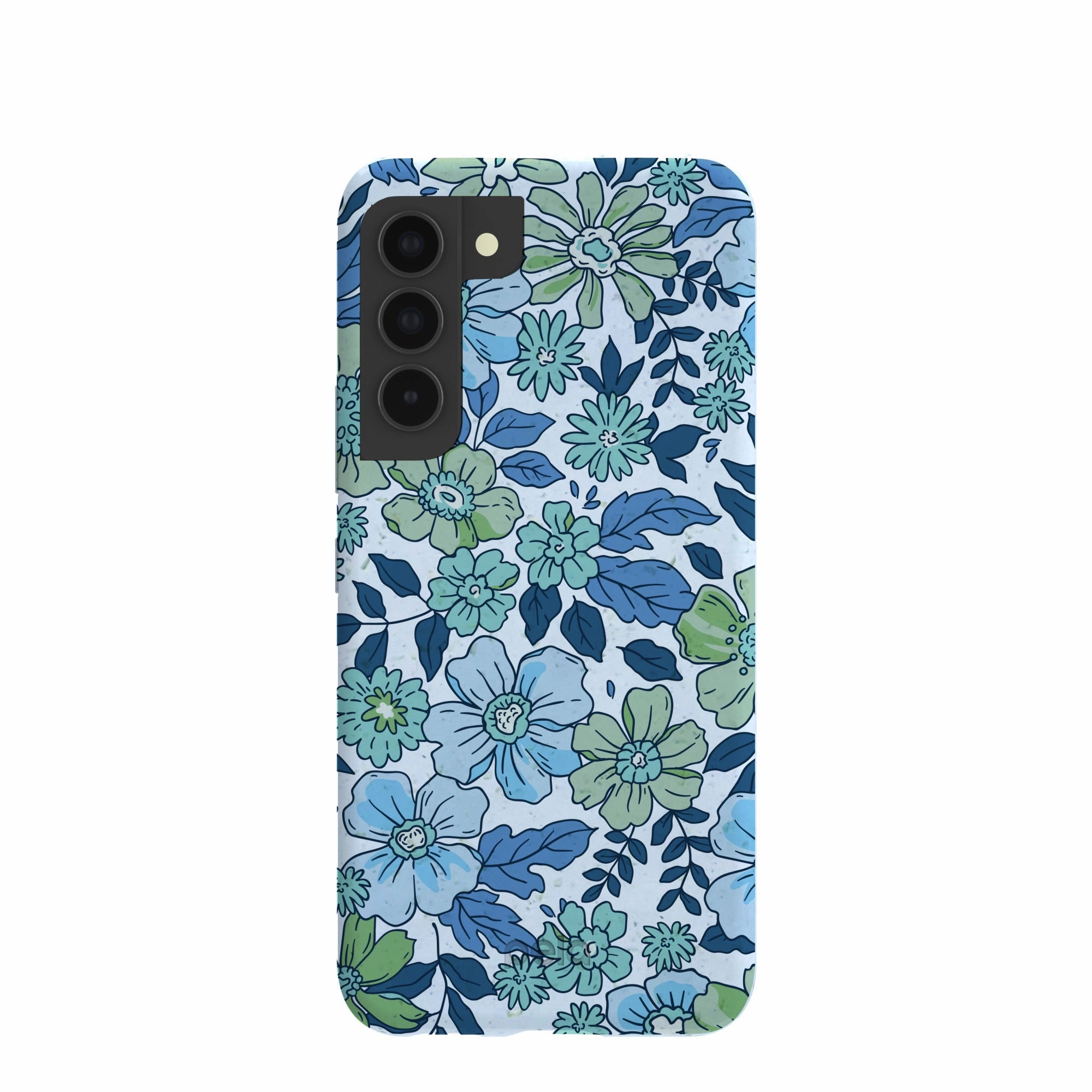 Powder Blue Liberty Florals Samsung Galaxy S22 Case Soft Layered Design Anti Shock Layer