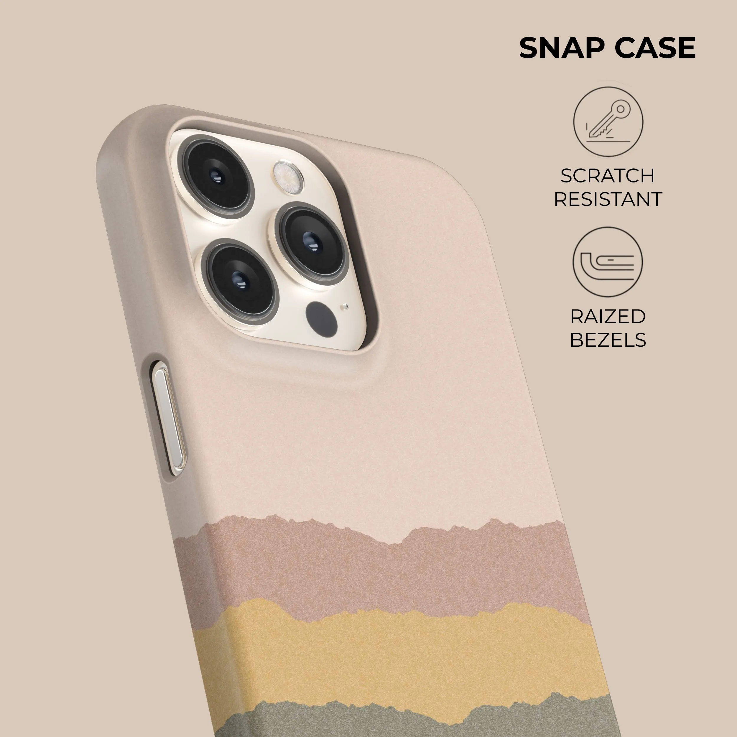Hybrid Pattern Texture Vivid Coloration Horizon Layers Phone Case