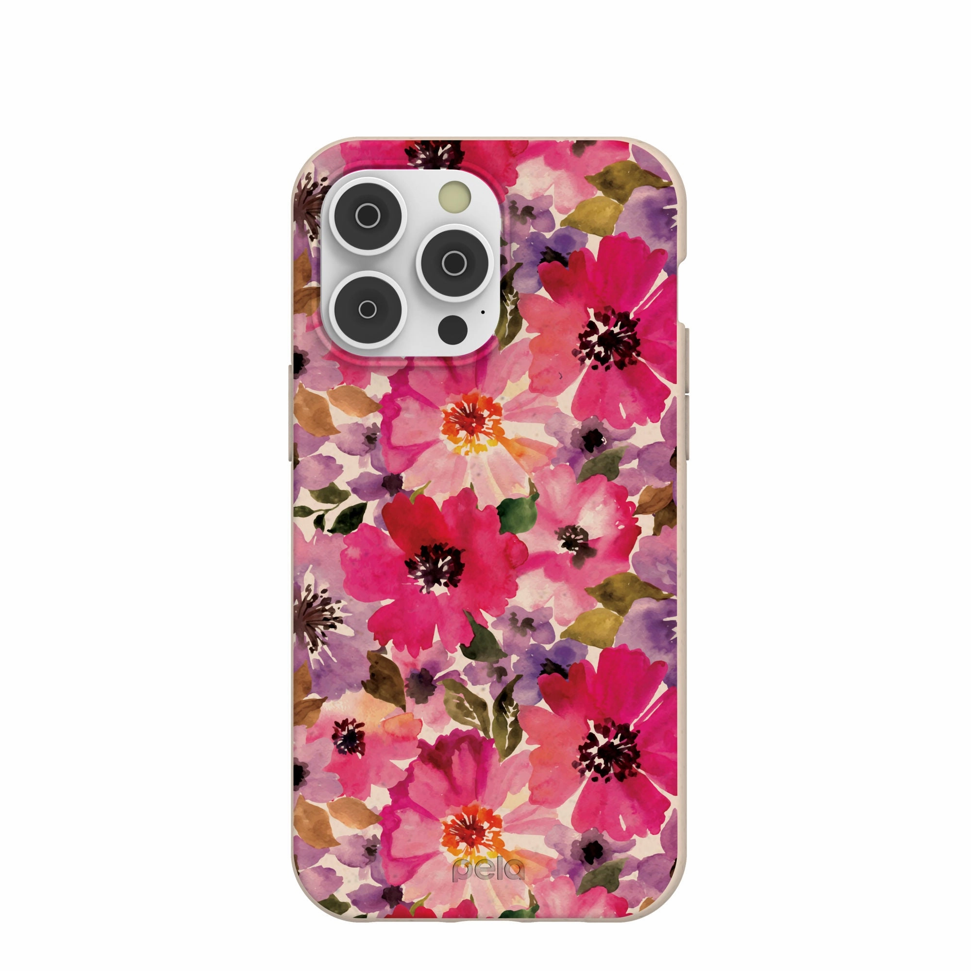 Seashell Painted Petals iPhone 14 Pro Max Case Printed Artwork Sleek Edge Design