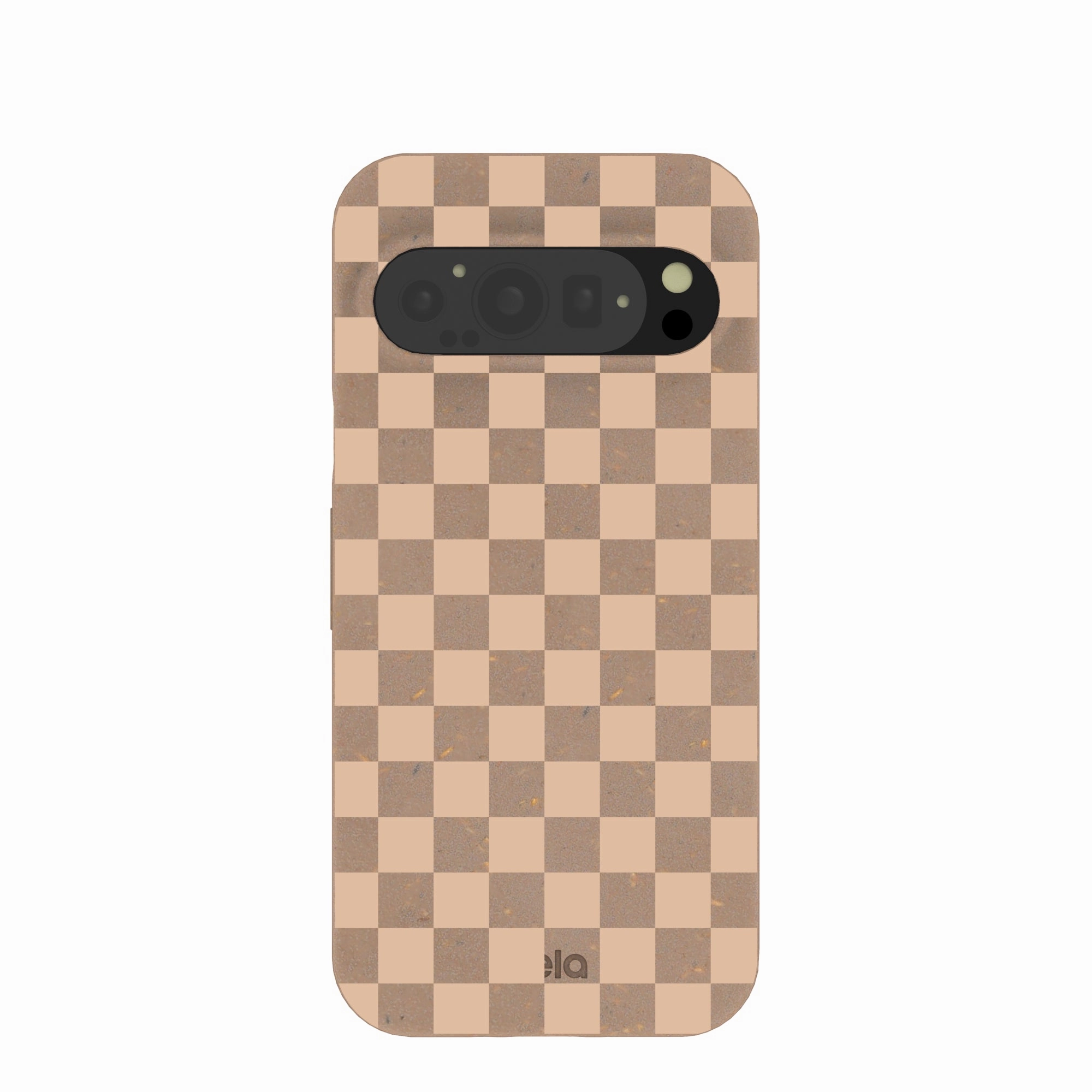 Chocolate Brown Latte Check Google Pixel 9/9 Pro Case Matte Coating