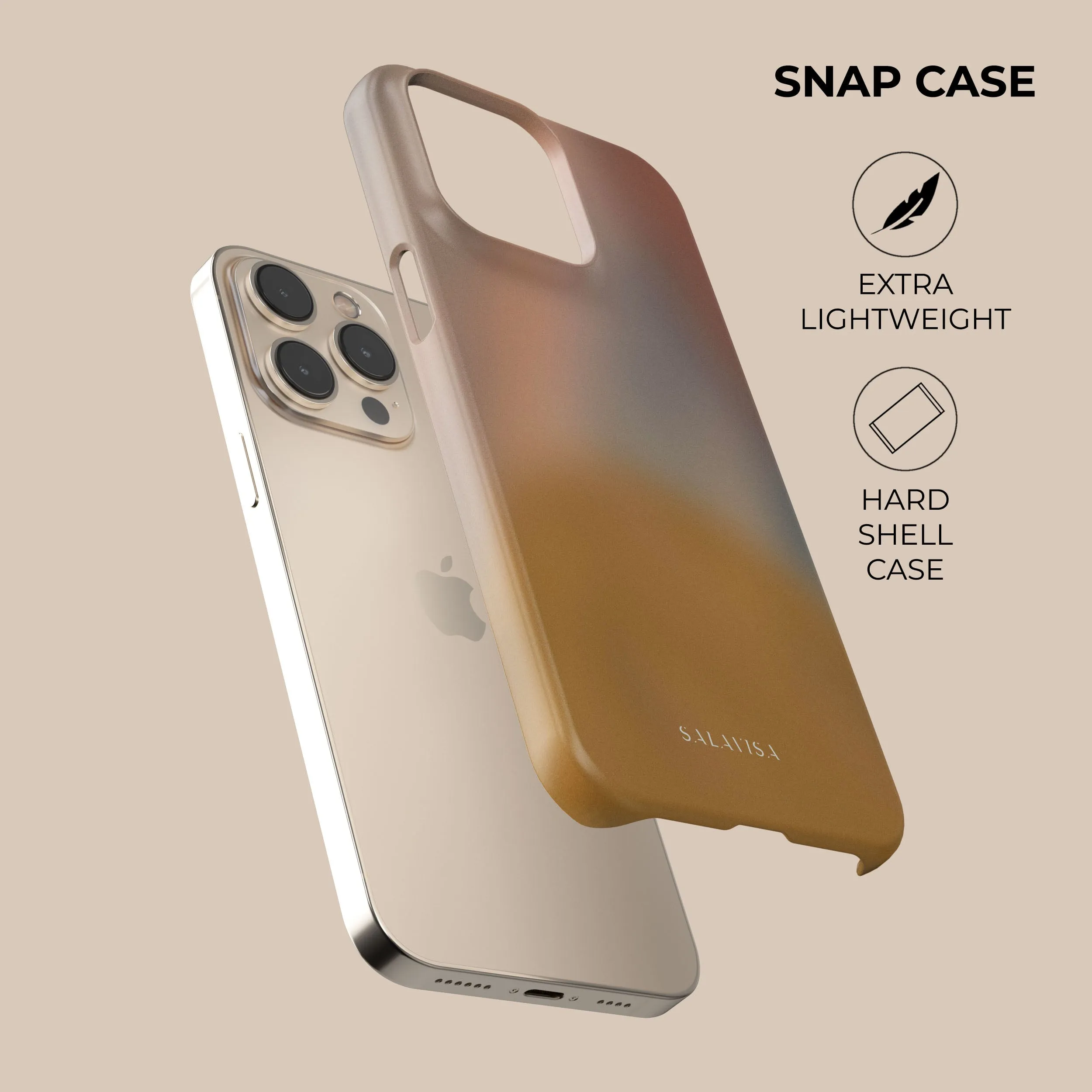 Luxury Build Polished Surface Texture Amber Haze Phone Case