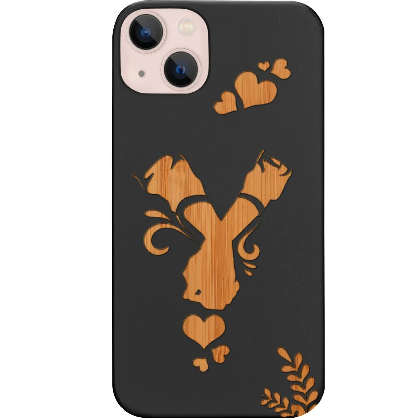 Polished Surface Texture Love Forever - Engraved Phone Case