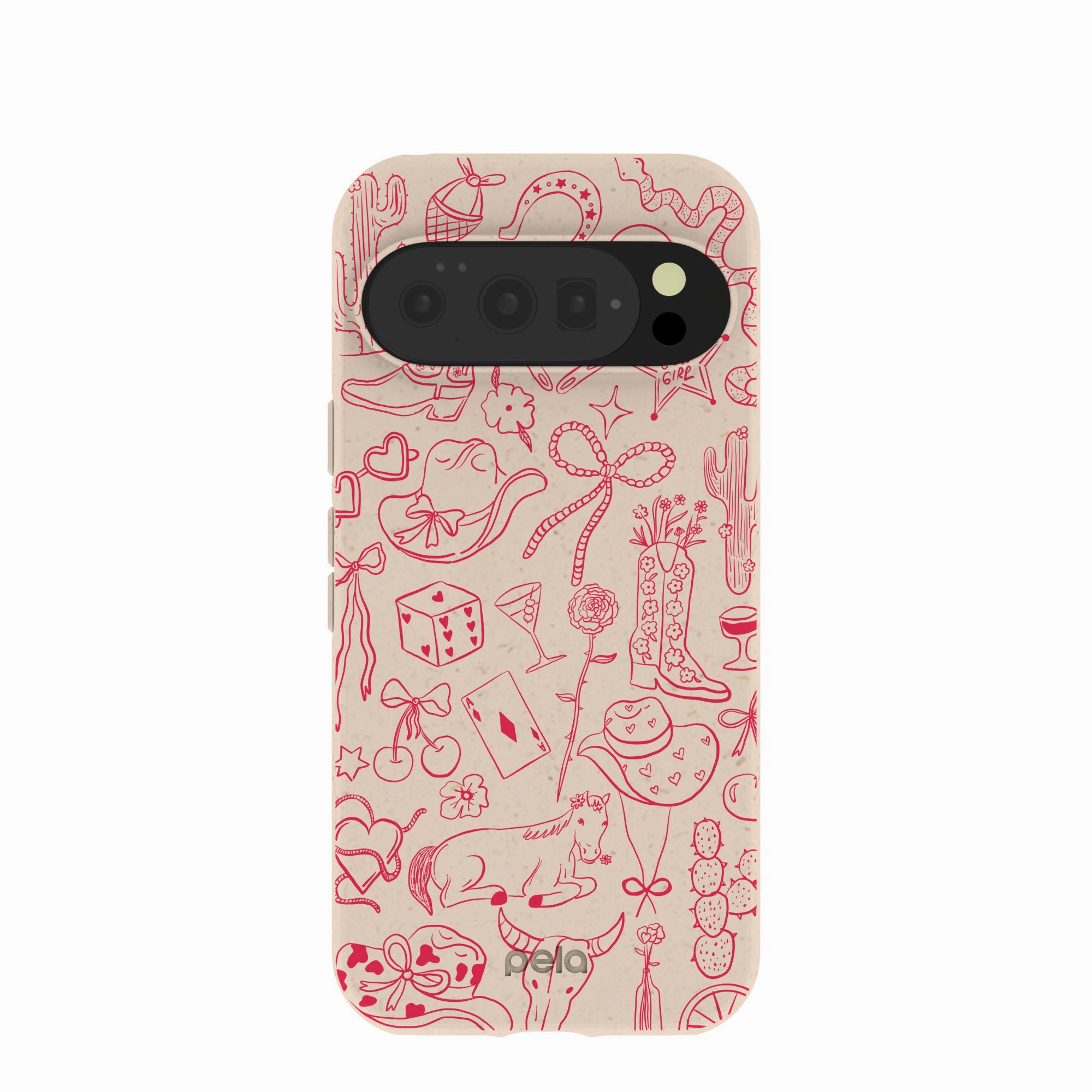 Modern Look Sleek Profile Seashell Cowgirl Chic Google Pixel 10/10 Pro Case