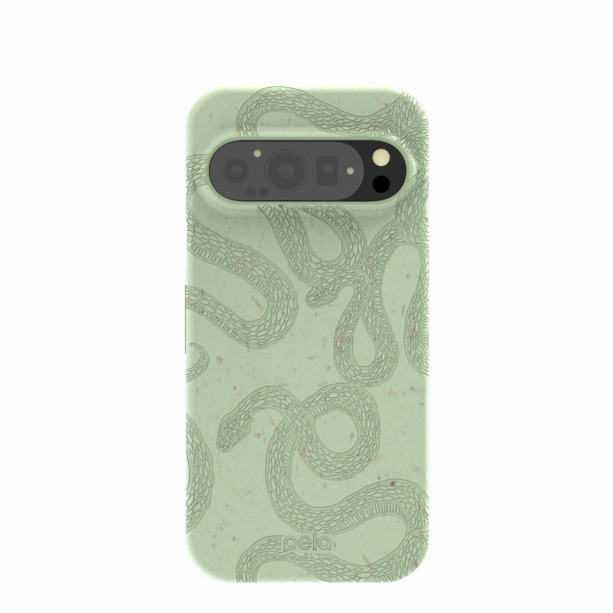 Sage Green Snaky Google Pixel 9/9 Pro Case Protective Design Soft Detail