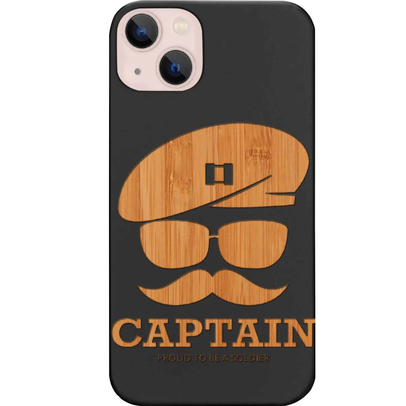 Portable Shield Anti scratch Army Rank Captain - Engraved Phone Case