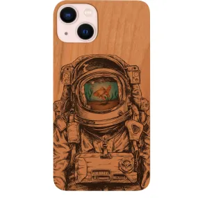 Astronaut Goldfish - UV Color Printed Phone Case Metal Texture