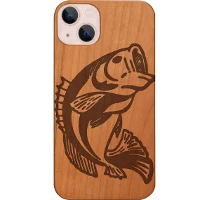 Glossy Texture Bass Fish - Engraved Phone Case