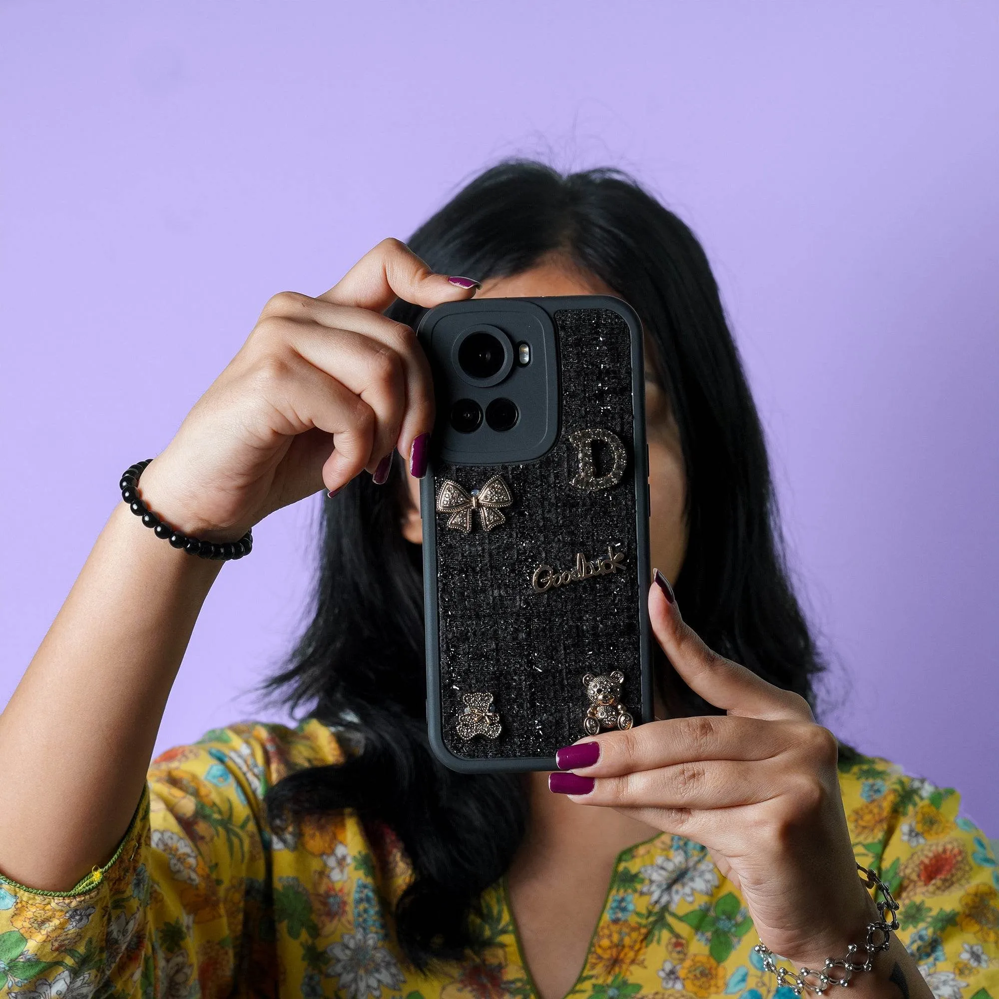 Bear Bling Cloth Texture Case - OnePlus Edge Protection Smooth Texture Pattern