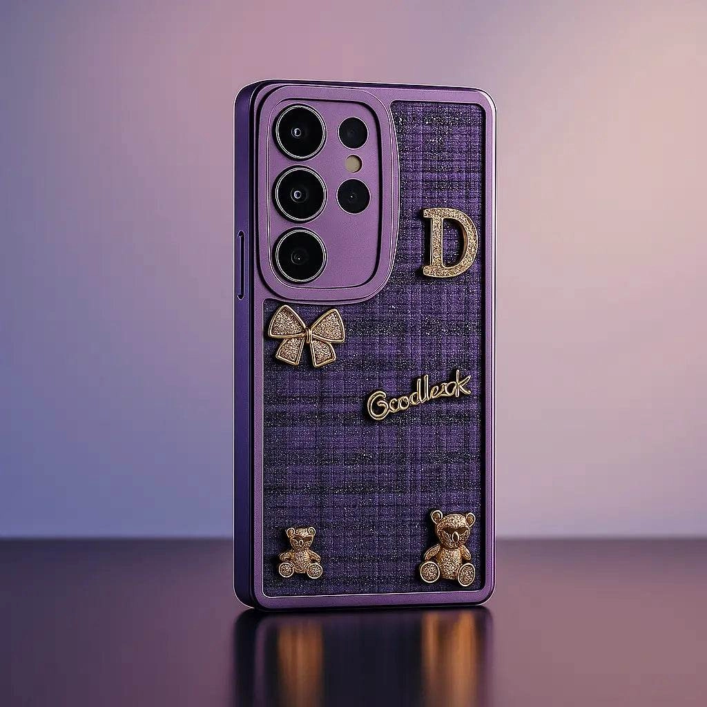 Bear Bling Cloth Texture Case - Samsung Elegant Comfort 3D Effect