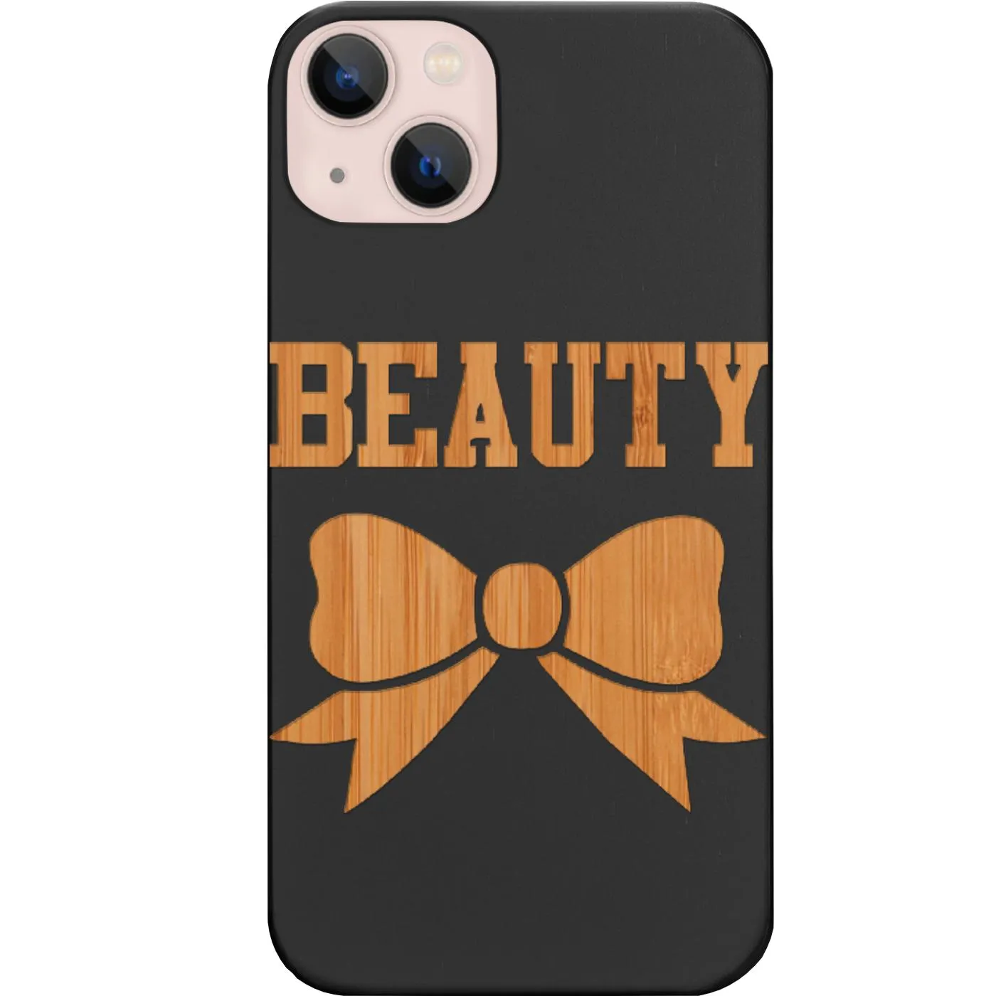 Beauty - Engraved Phone Case Shock Resistant Build Comfort Build Layer