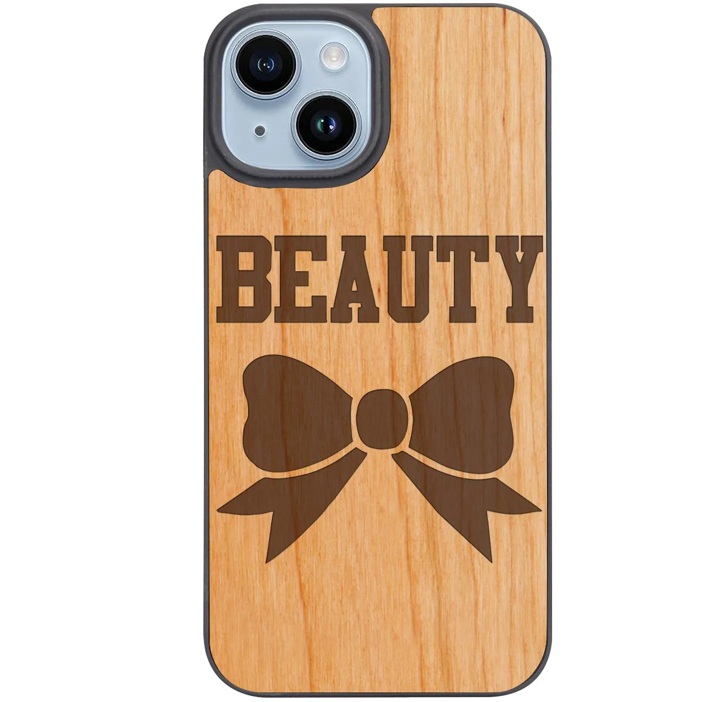 Beauty - Engraved Phone Case Casual Design Edge Protection