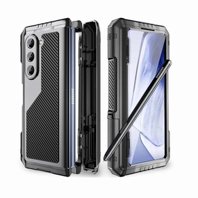 Beeasy Galaxy Z Fold 5 Case with Pen and Hinge Protection Smooth Protection