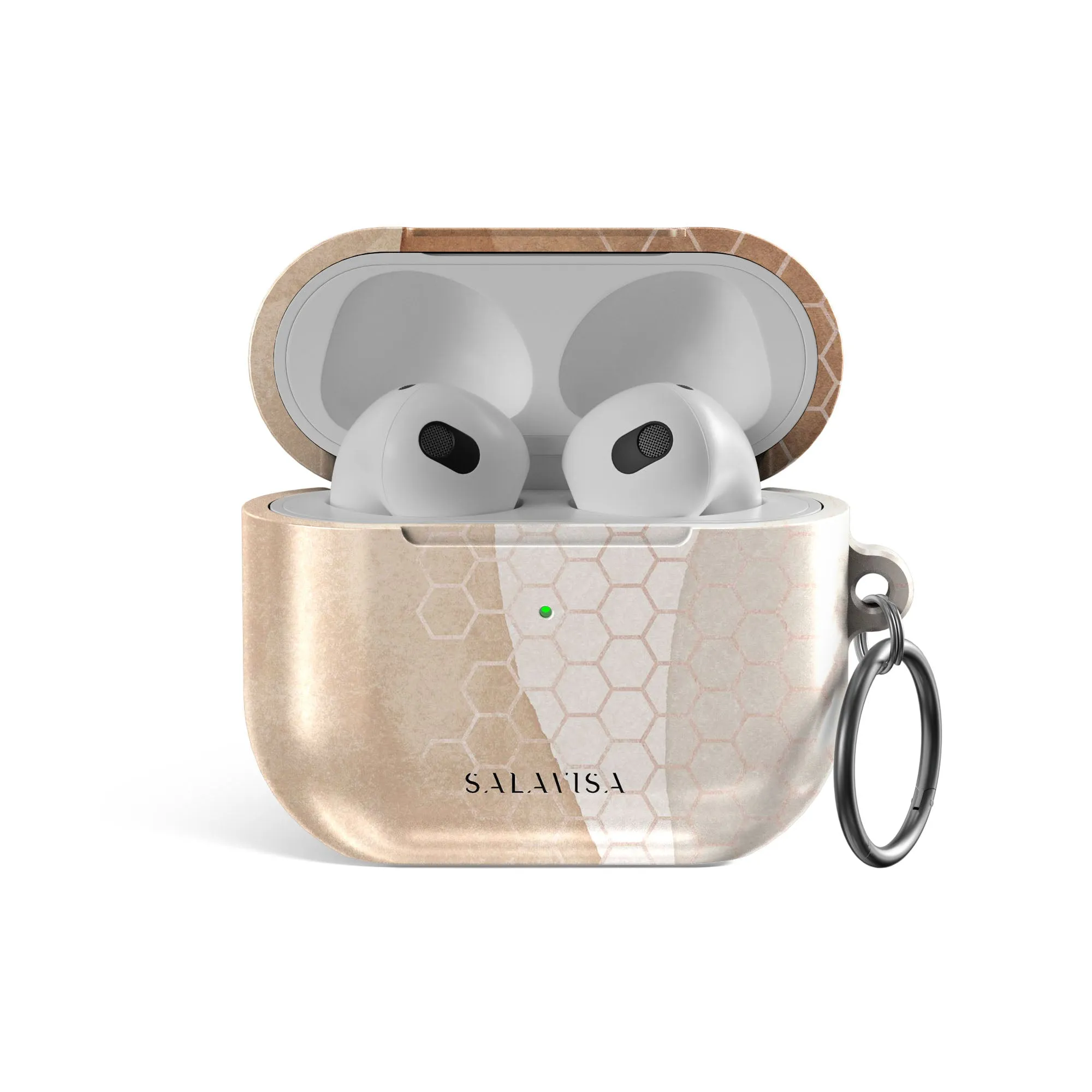 Beige Aesthetic AirPods Case Modern Tech Accessory wireless charging airpods case