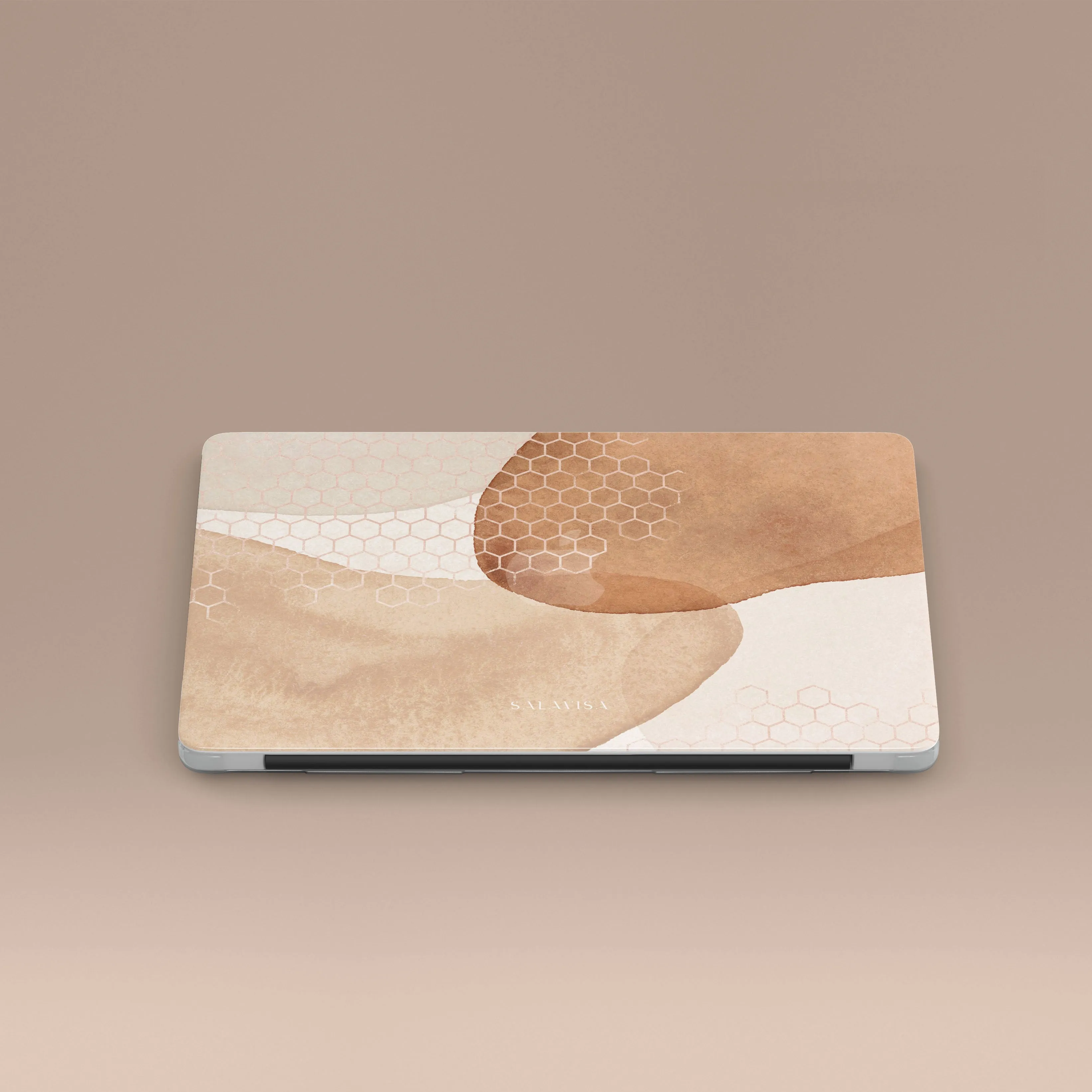 Stylish Cover Stylish Layer Texture Beige Aesthetic MacBook Case