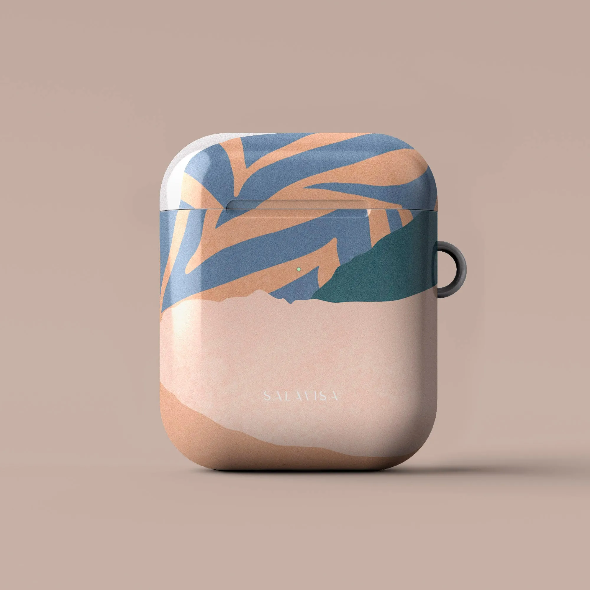 Beige Blissful AirPods Case Premium Silicone Texture custom engraved silicone case