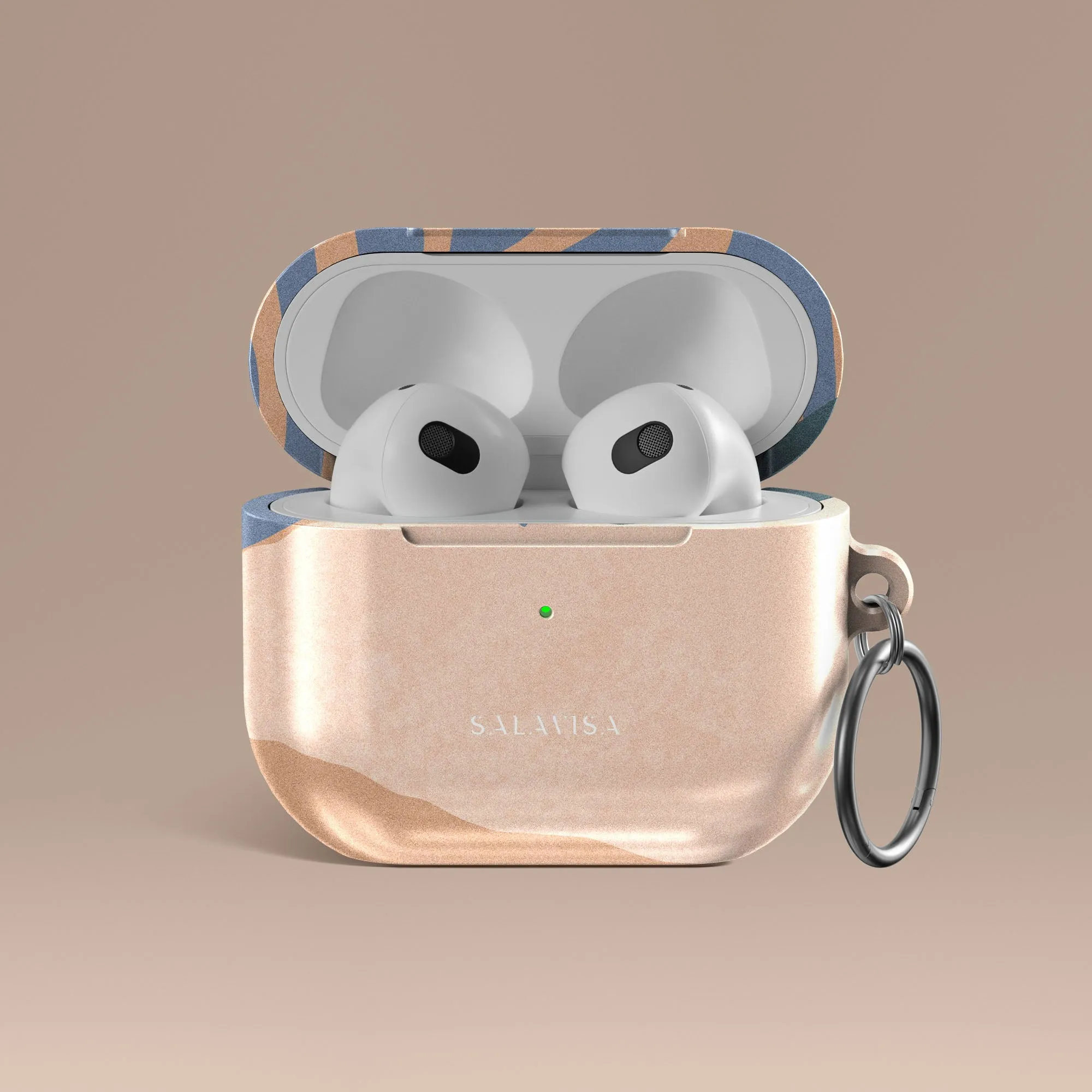 Pocket Size Organizer Vibrant Color Shell Beige Blissful AirPods Case