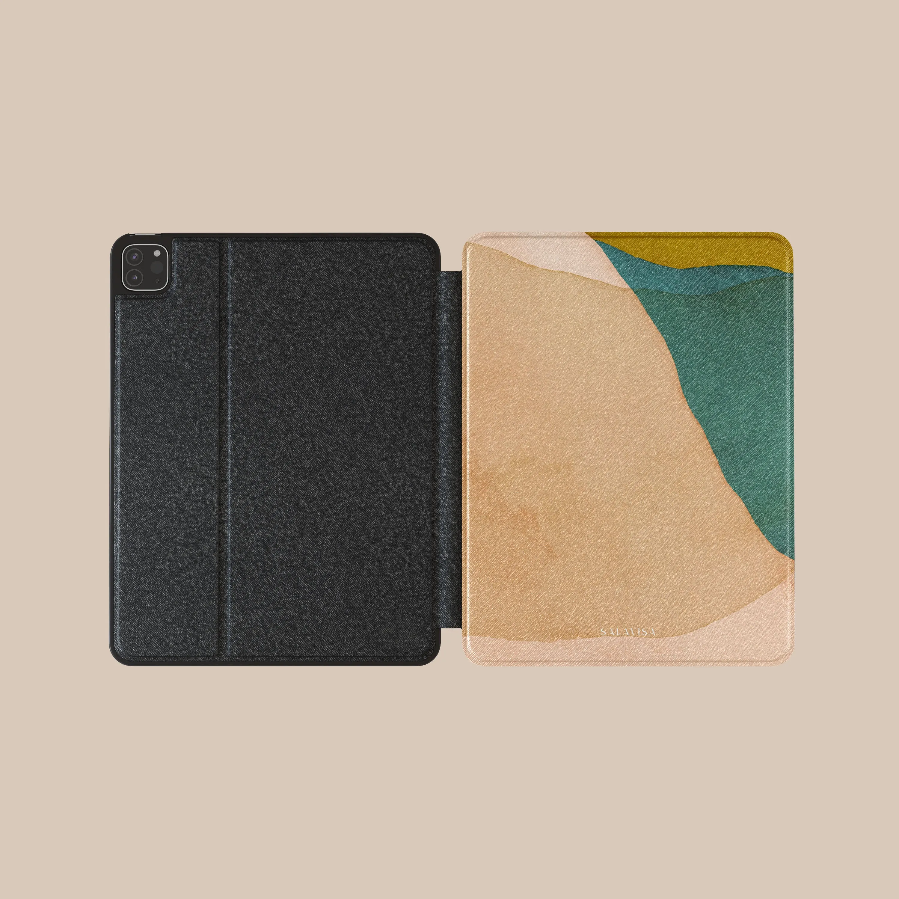 Beige Canvas iPad Case Tablet Sleeve Travel Shield