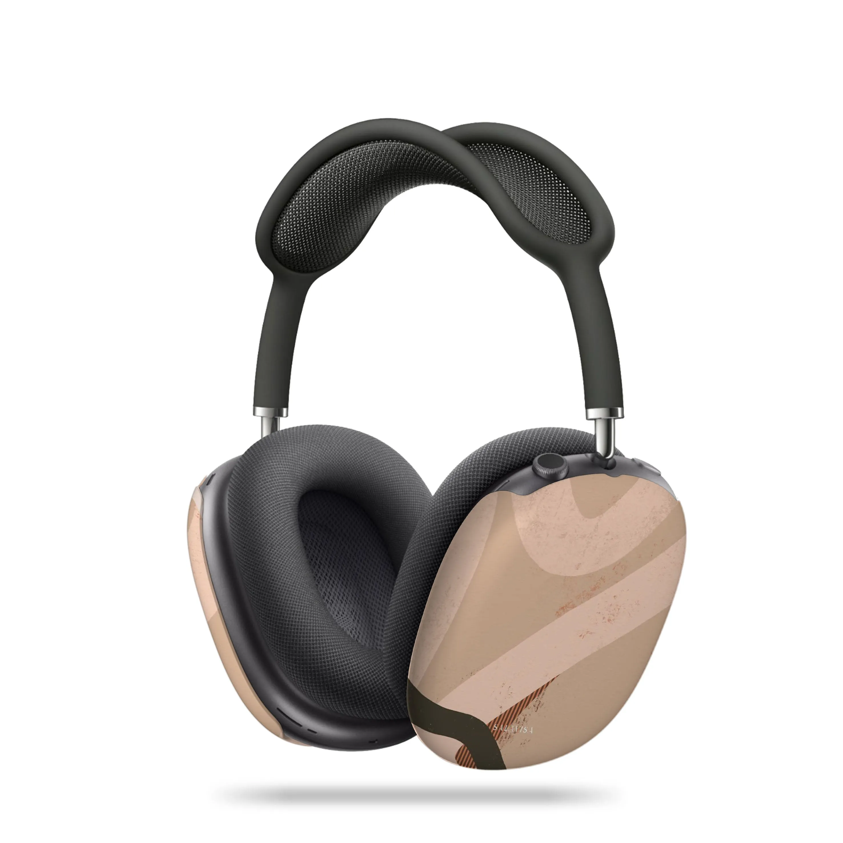 Beige Organic AirPods Max Case travel friendly silicone shell Soft Touch Shell