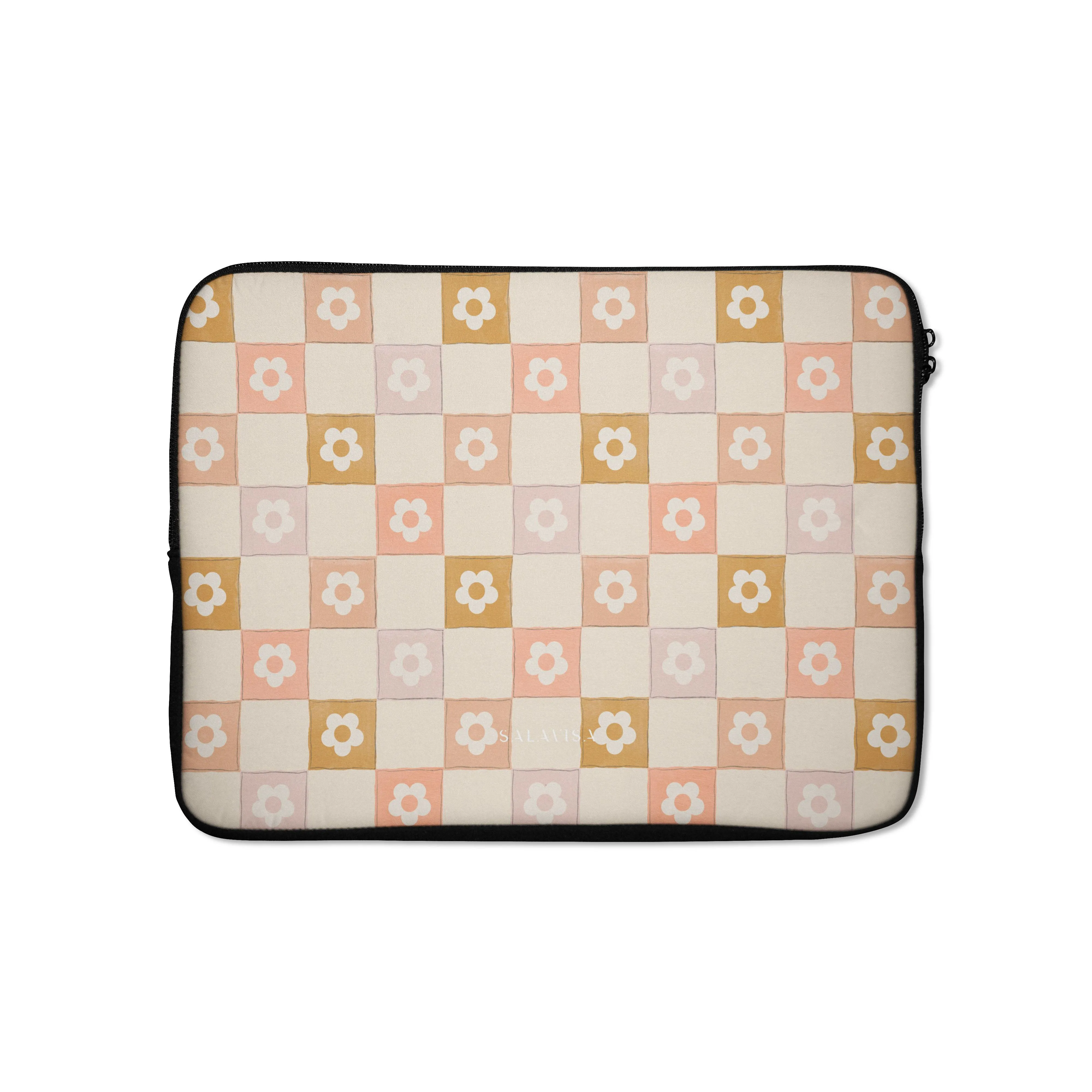 Beige Splendor Laptop Sleeve Fashion Forward Classic Texture