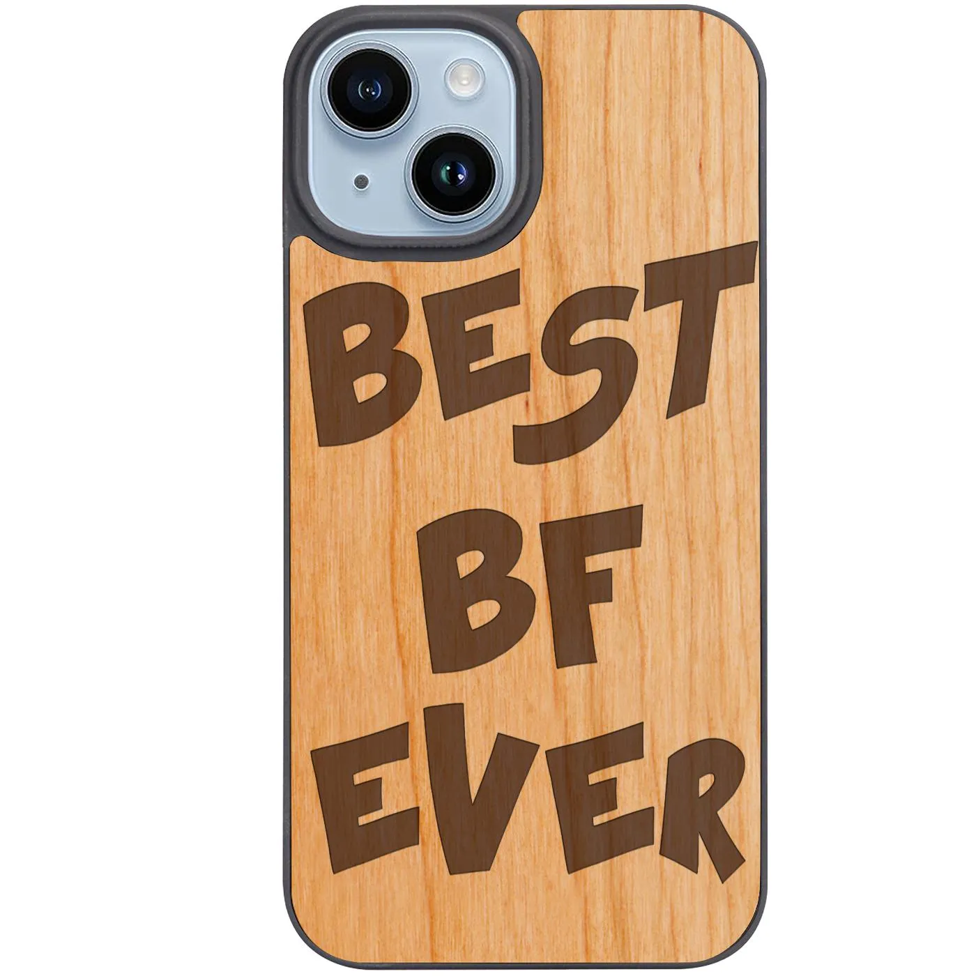 Scratch Block Hybrid Build Texture Best Bf Ever - Engraved Phone Case