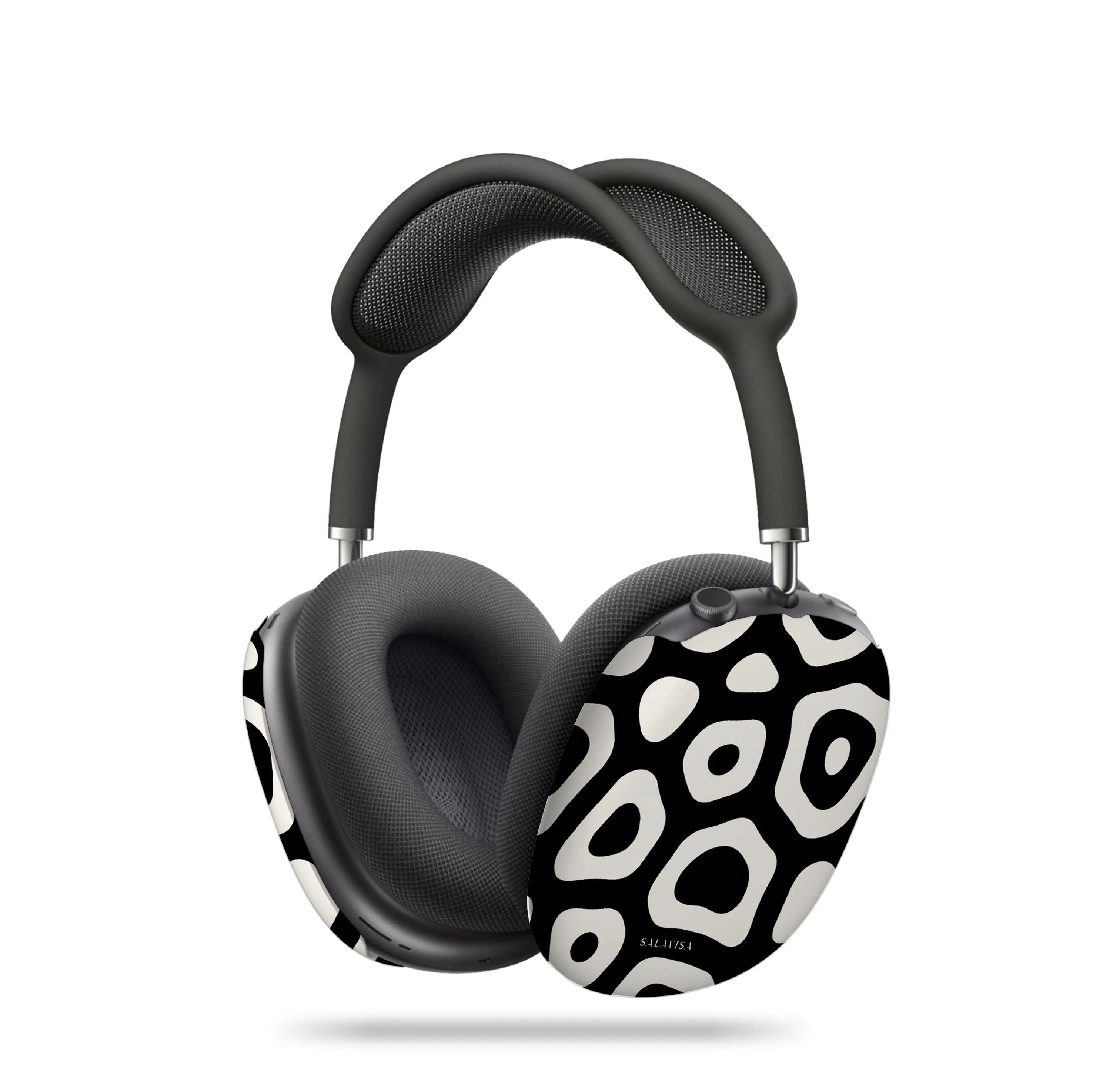 Black & White Paws AirPods Max Case Universal Fashion Case Modern Rubber Organizer