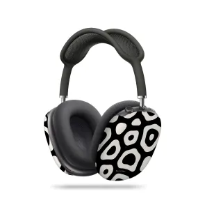 Black & White Paws AirPods Max Case Universal Fashion Case Modern Rubber Organizer