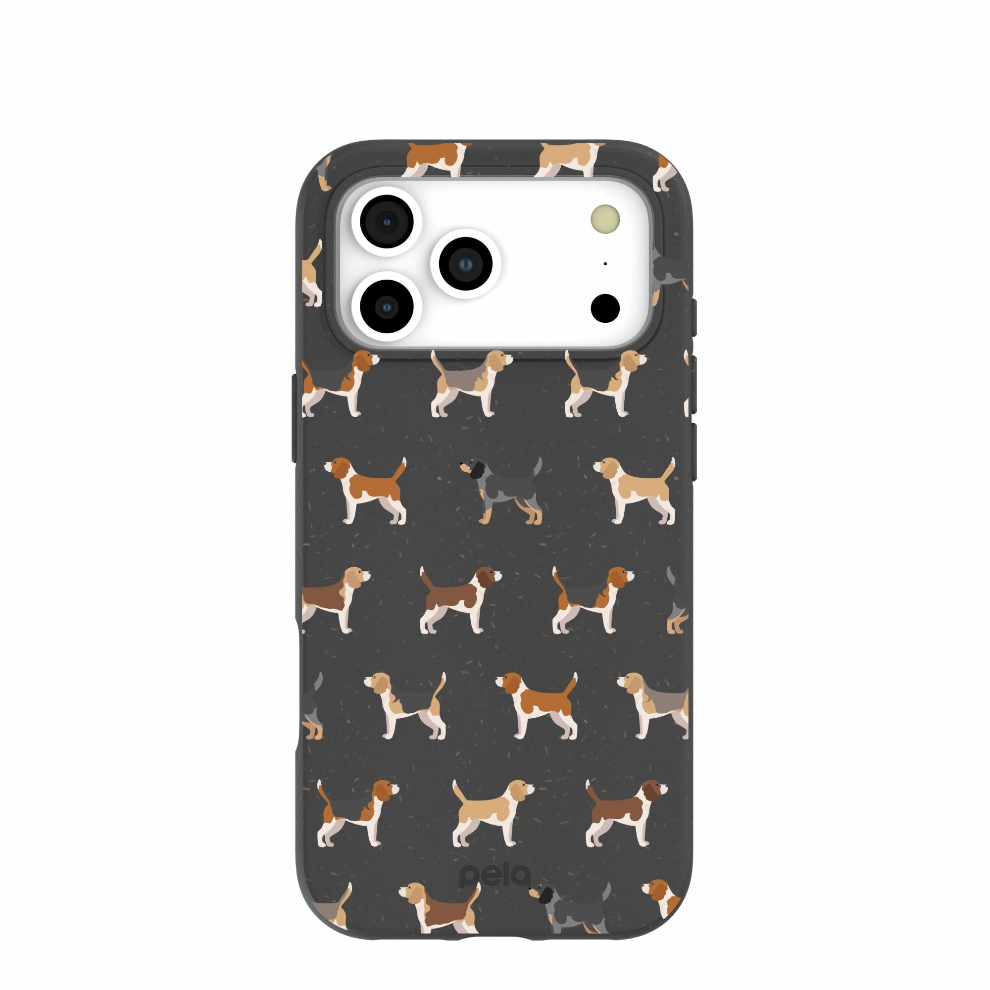 Vibrant Finish Black Beagle Buds iPhone 17 Pro Max Case