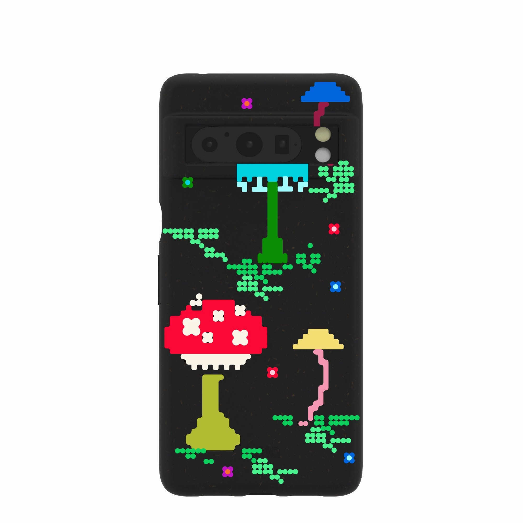 Durable Edge Texture Black Byte Bloom Google Pixel 8 Pro Case