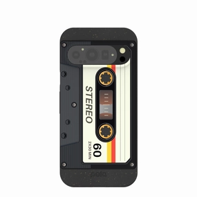 Sleek Texture Black Cassette Google Pixel 9/9 Pro Case