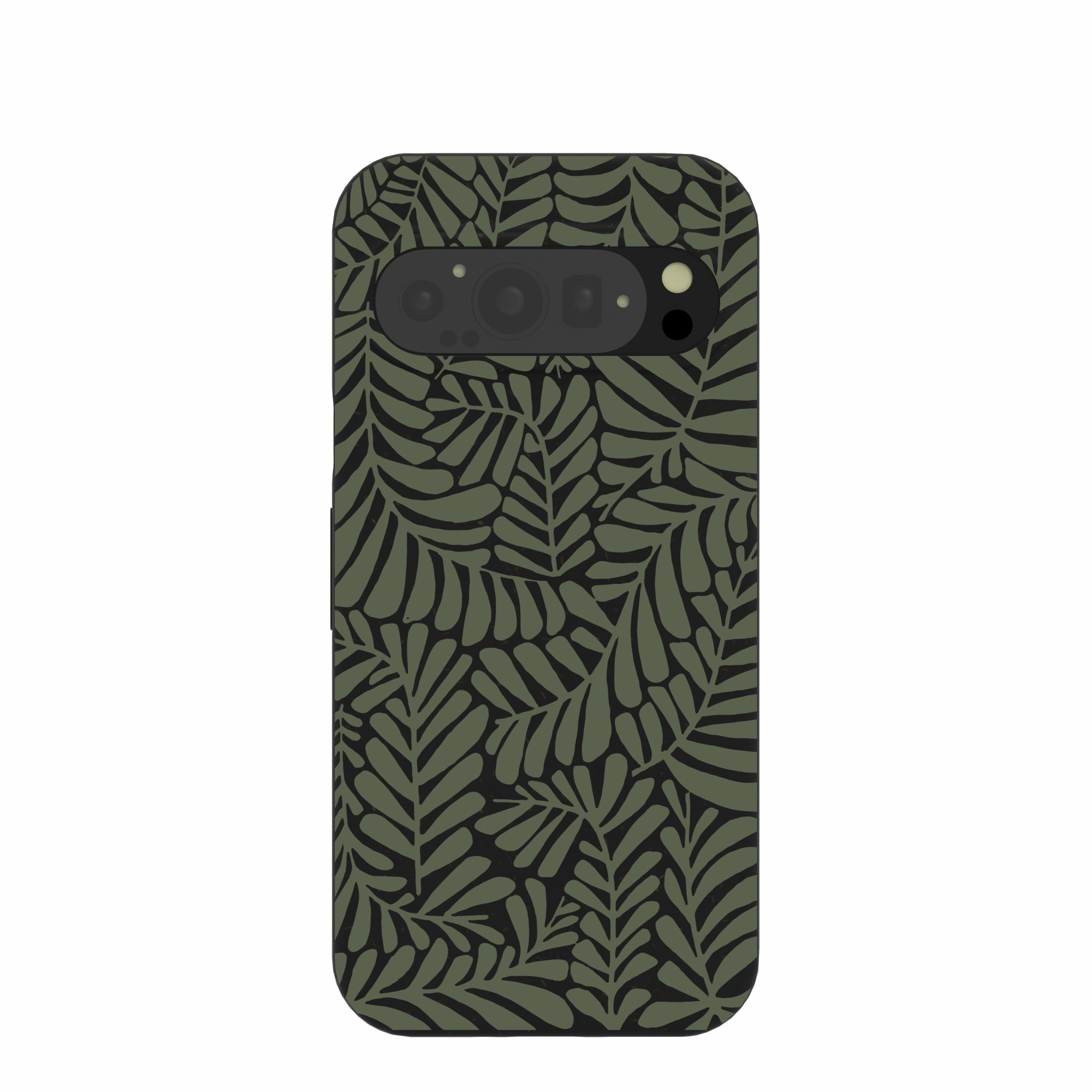 Black Fern Dreams Google Pixel 9/9 Pro Case Flexible Pattern Texture Resistant Layer
