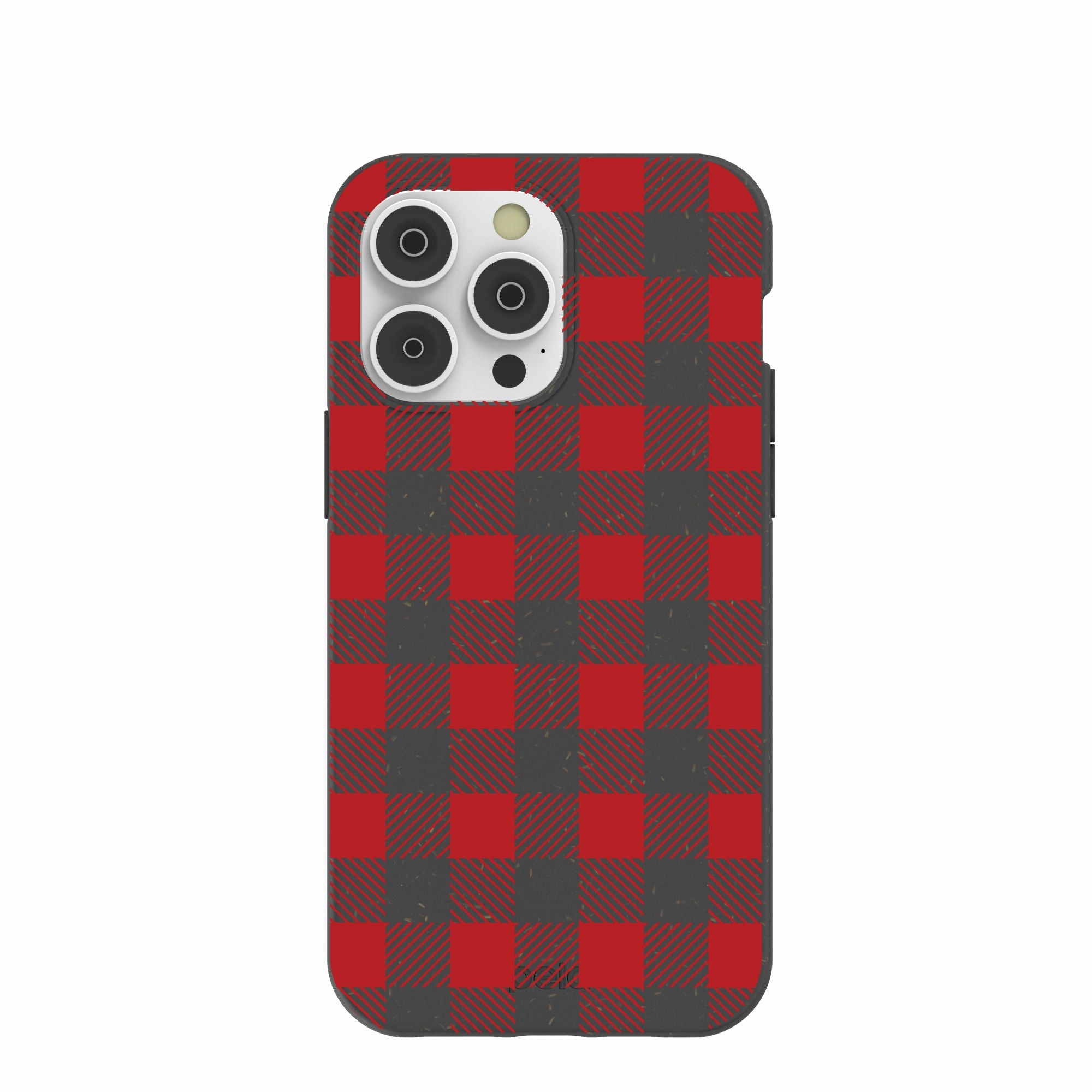 Black Flannel iPhone 14 Pro Max Case Fashion Design Stylish Cover