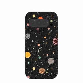 Anti scratch Rugged Pattern Texture Black Galactic Glow Google Pixel 9/9 Pro Case