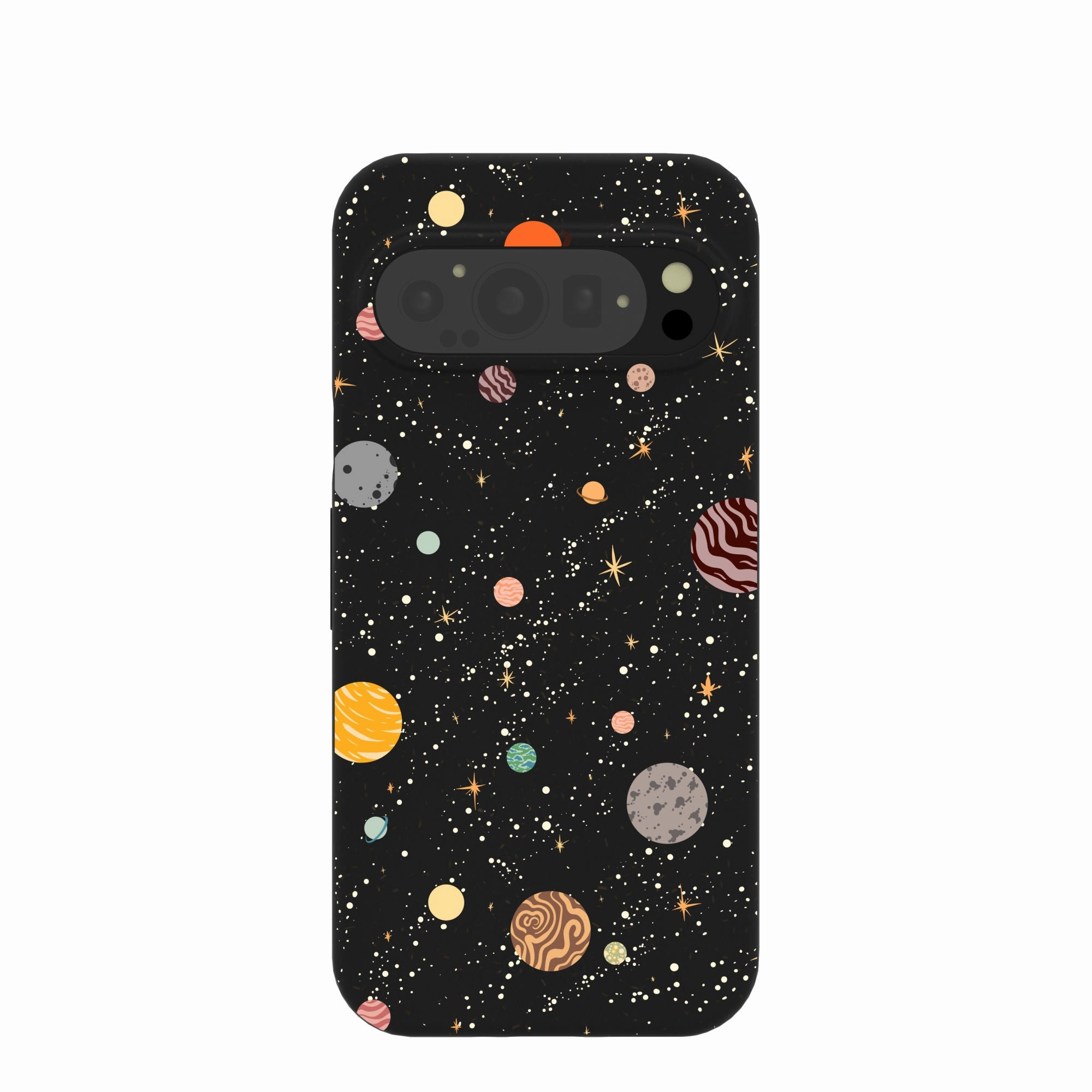 Anti scratch Rugged Pattern Texture Black Galactic Glow Google Pixel 9/9 Pro Case