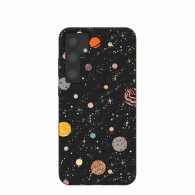 Black Galactic Glow Samsung Galaxy S24 (Plus) Case Shockproof Edge Protective Craft