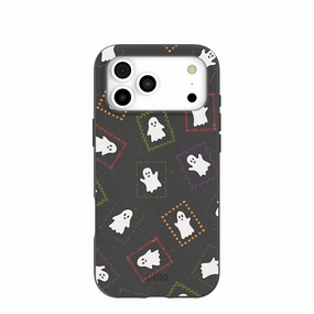 Strong Shell Black Ghost Stamps iPhone 17 Pro Max Case