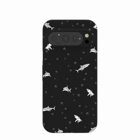 Hybrid Material Black Lil Sharks Google Pixel 9/9 Pro Case