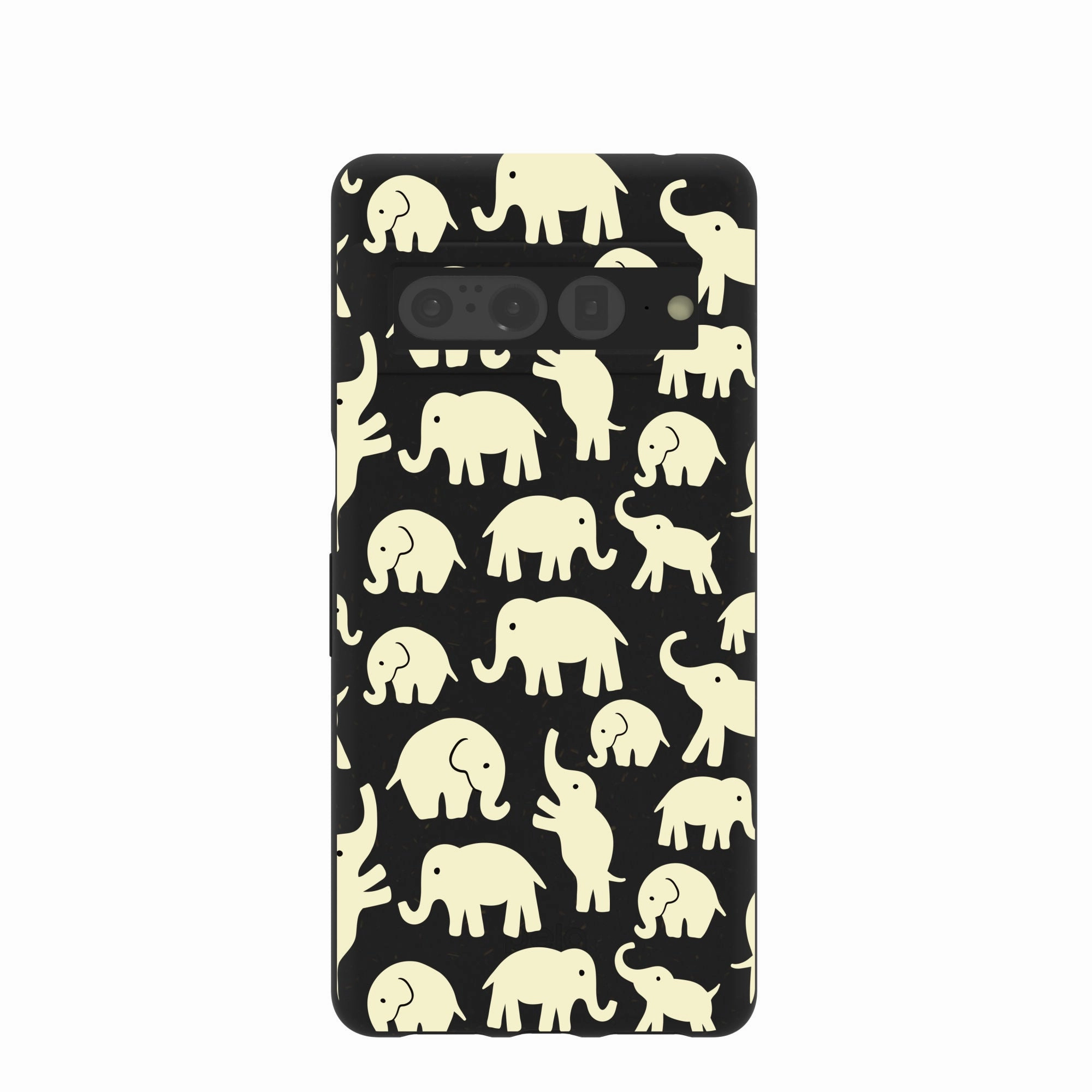 Black Little Elephants Google Pixel 7 Pro Case Compact Pattern Urban Fashion