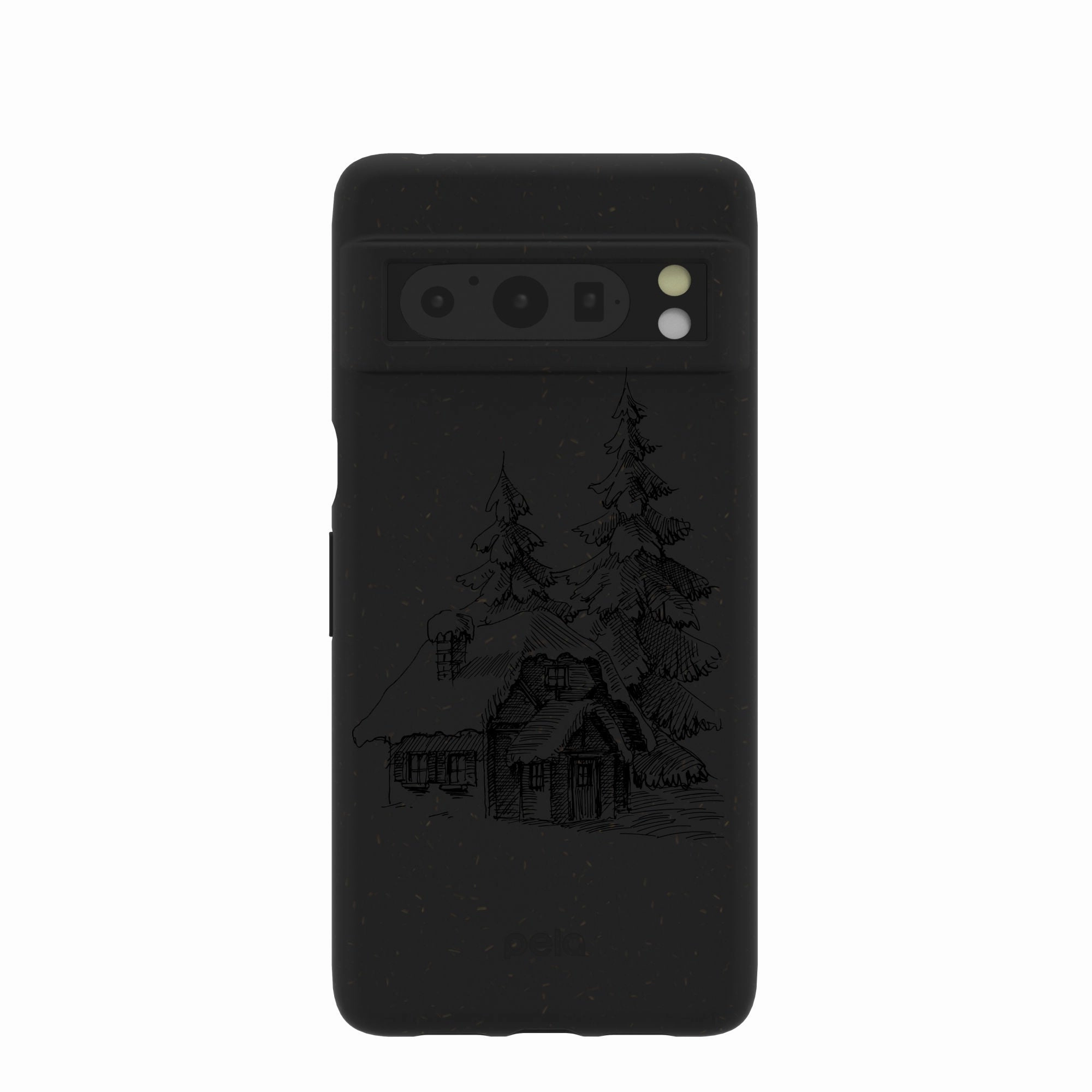 Black Lone Cabin Google Pixel 8 Pro Case Durable structure