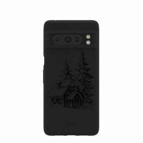 Black Lone Cabin Google Pixel 8 Pro Case Durable structure