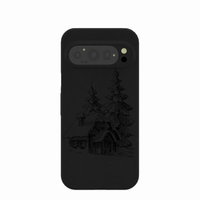 Enhanced grip Durable Design Black Lone Cabin Google Pixel 9/9 Pro Case