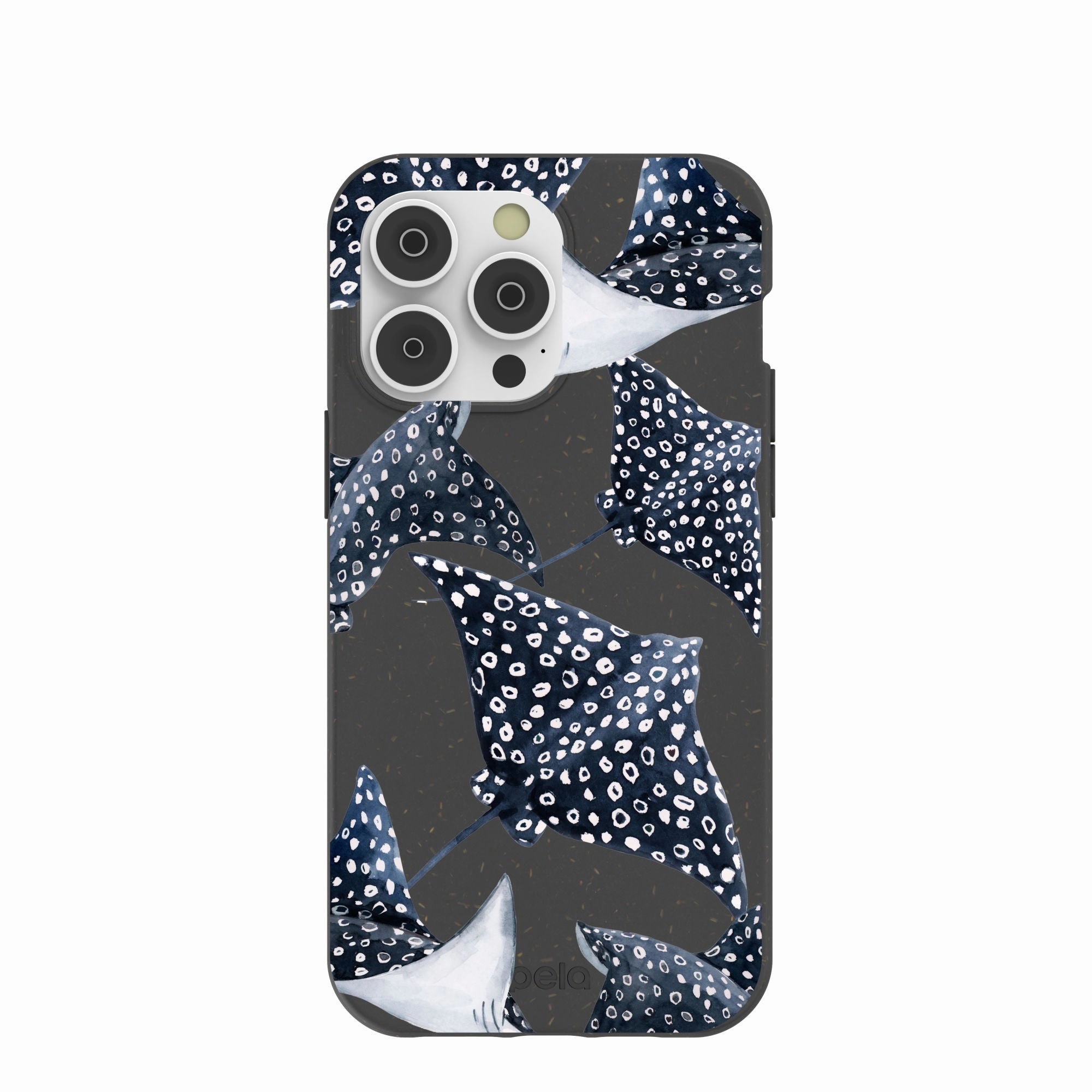 Refined Edge Polished Layer Black Midnight Rays iPhone 14 Pro Max Case